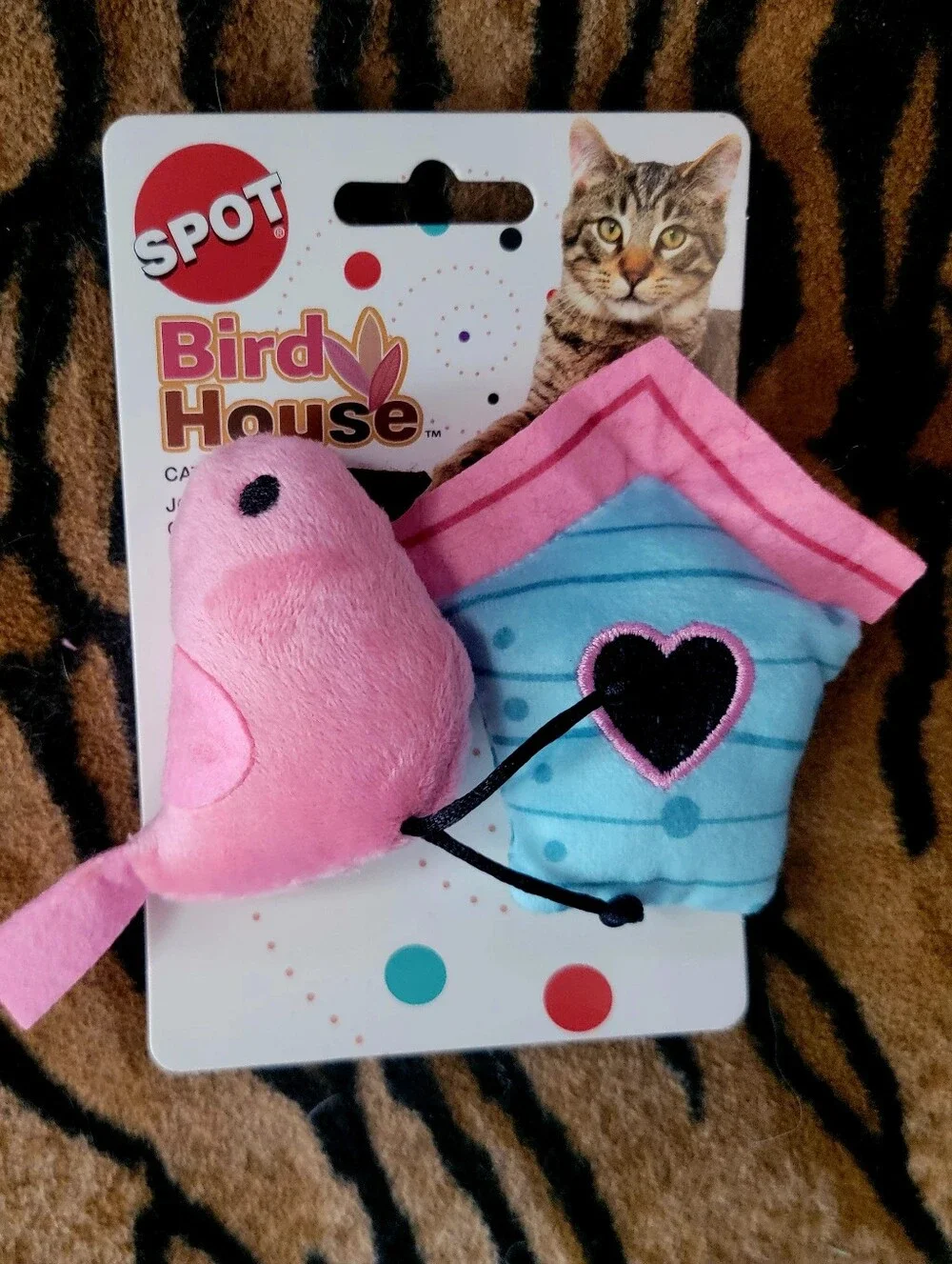 Spot Plush Bird House Cat Toy - Each New! Various Colors